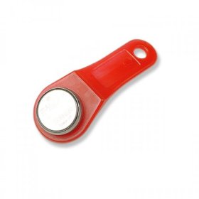 Ключ электронный Touch Memory с держателем RW 1990 SLINEX (красный)