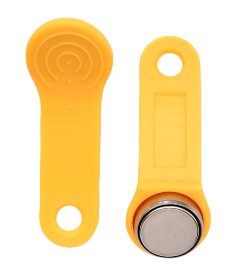 Ключ электронный Touch Memory с держателем RW 1990 SLINEX (желтый)